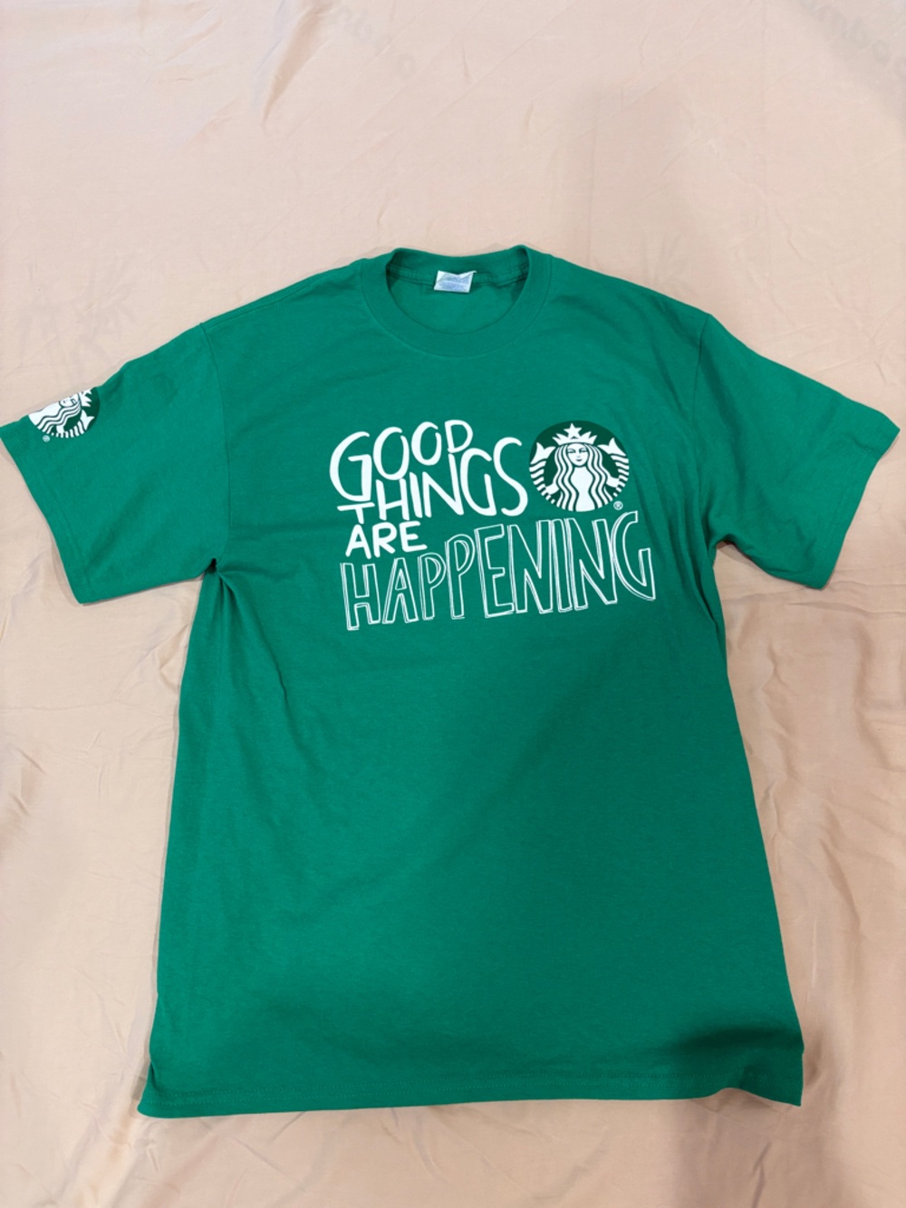 Starbucks Good Things Are Happening Logo Tee Medium Size